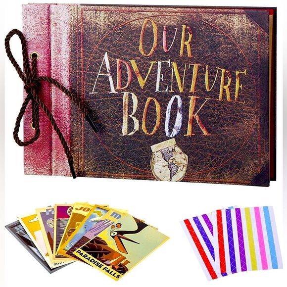 New “Our Adventure Book” Pixar “Up Movie” Scrapbooking Album 32 Pages & Stickers - Picture 1 of 6